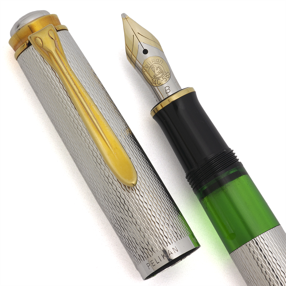 Pelikan ゴールド/シルバー、R450 ペリカン R450 トータスシェル バーメイルキャップ ローラー